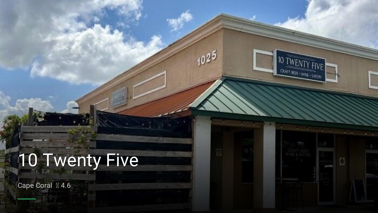 10 Twenty Five - Sports Bars in Cape Coral
