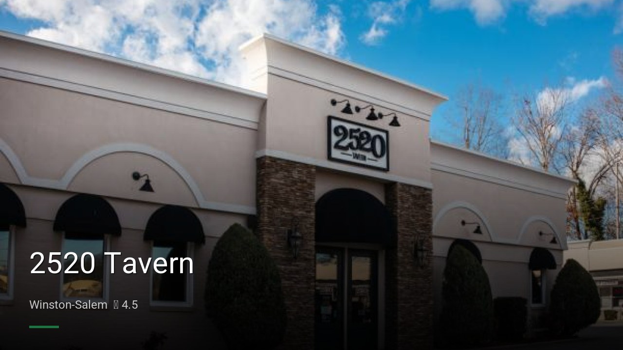 2520 Tavern - Sports Bars in Winston-Salem