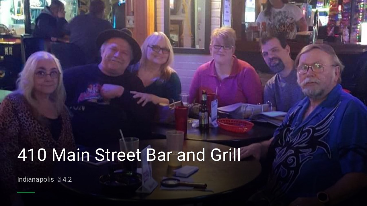 410 Main Street Bar and Grill - Sports Bars in Indianapolis