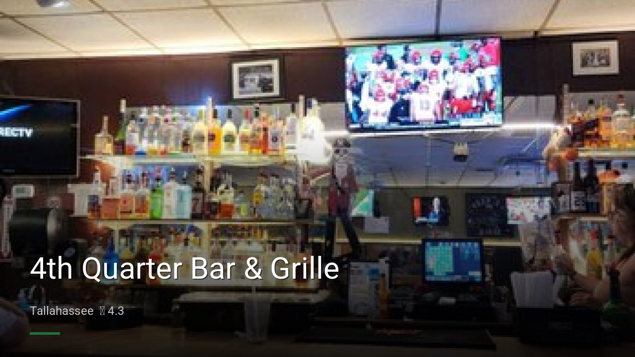 4th Quarter Bar & Grille - Sports Bars in Tallahassee