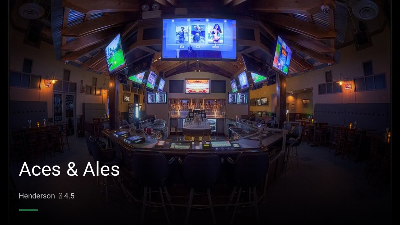 Aces & Ales - Sports Bars in Henderson