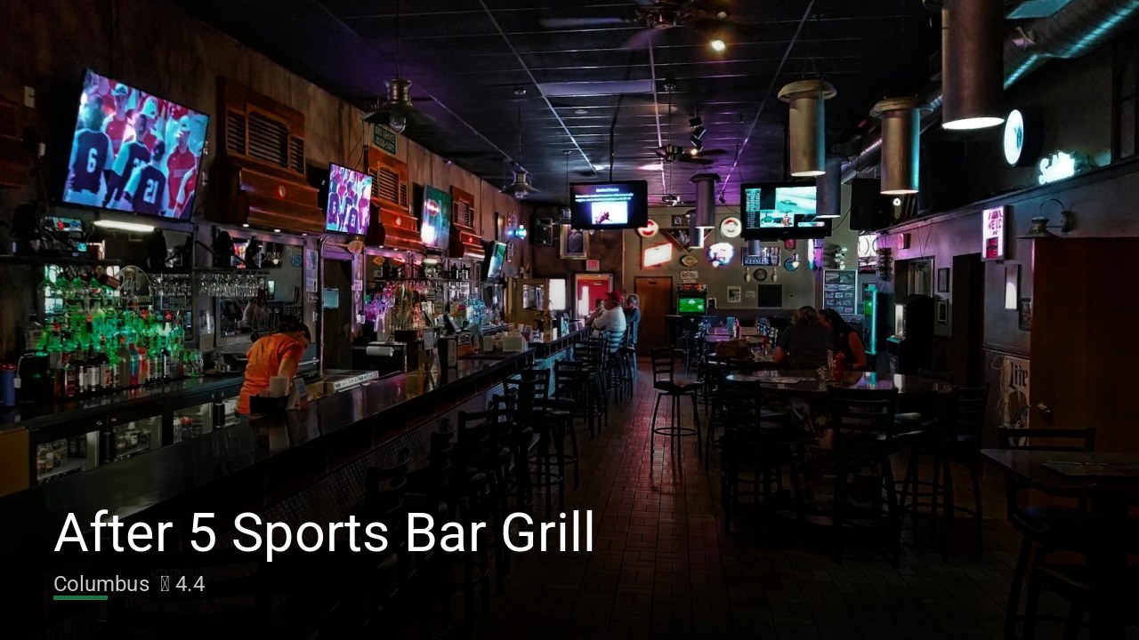 After 5 Sports Bar Grill — Sports bars in Columbus