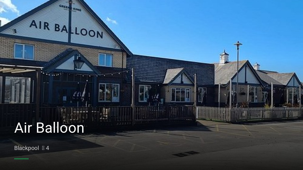 Air Balloon - Sports Bars in Blackpool