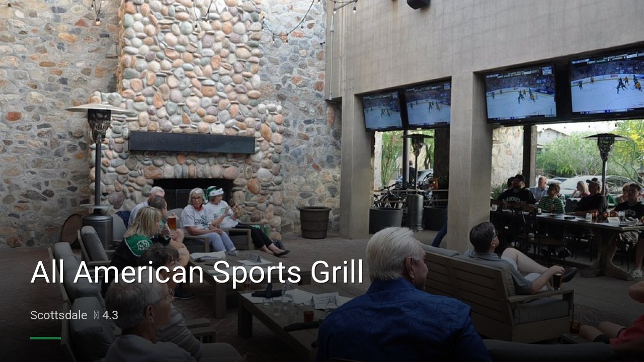 All American Sports Grill - Sports Bars in Scottsdale