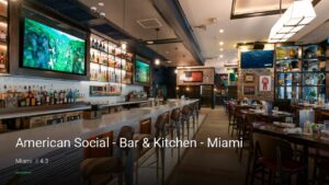 American Social – Bar & Kitchen – Miami — Sports bars in Miami