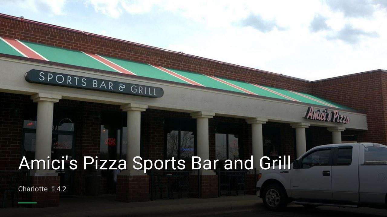 Amici's Pizza Sports Bar and Grill - Sports Bars in Charlotte