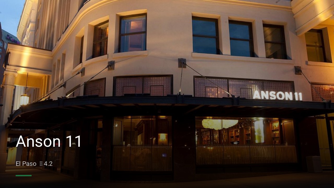 Anson 11 - Sports Bars in El Paso