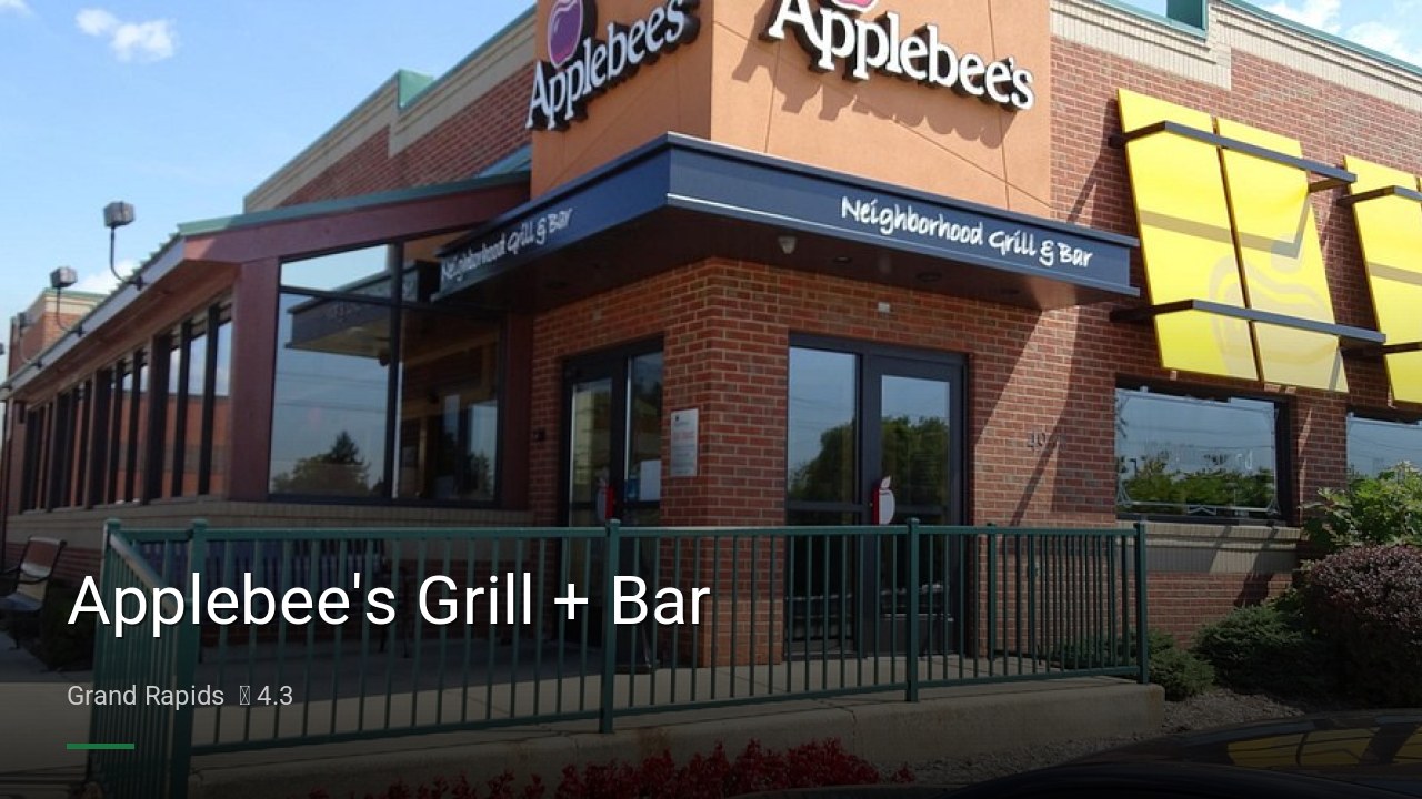 Applebee's Grill + Bar - Sports Bars in Grand Rapids