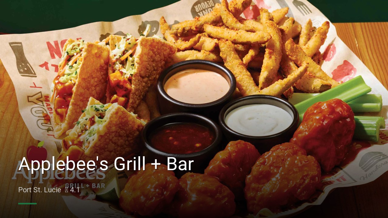 Applebee's Grill + Bar - Sports Bars in Port St. Lucie