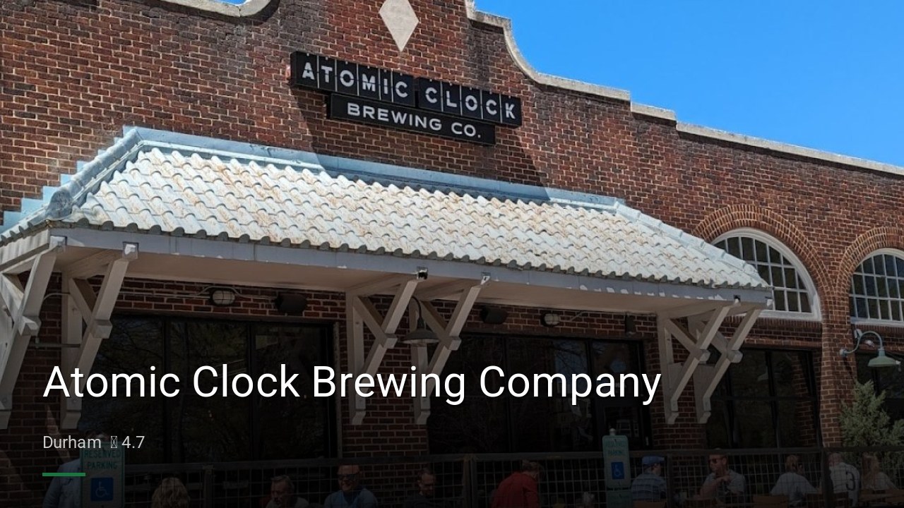 Atomic Clock Brewing Company - Sports Bars in Durham