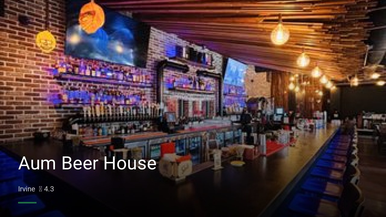 Aum Beer House - Sports Bars in Irvine
