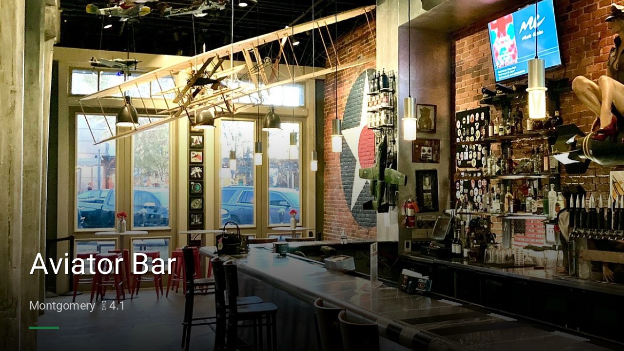 Aviator Bar - Sports Bars in Montgomery