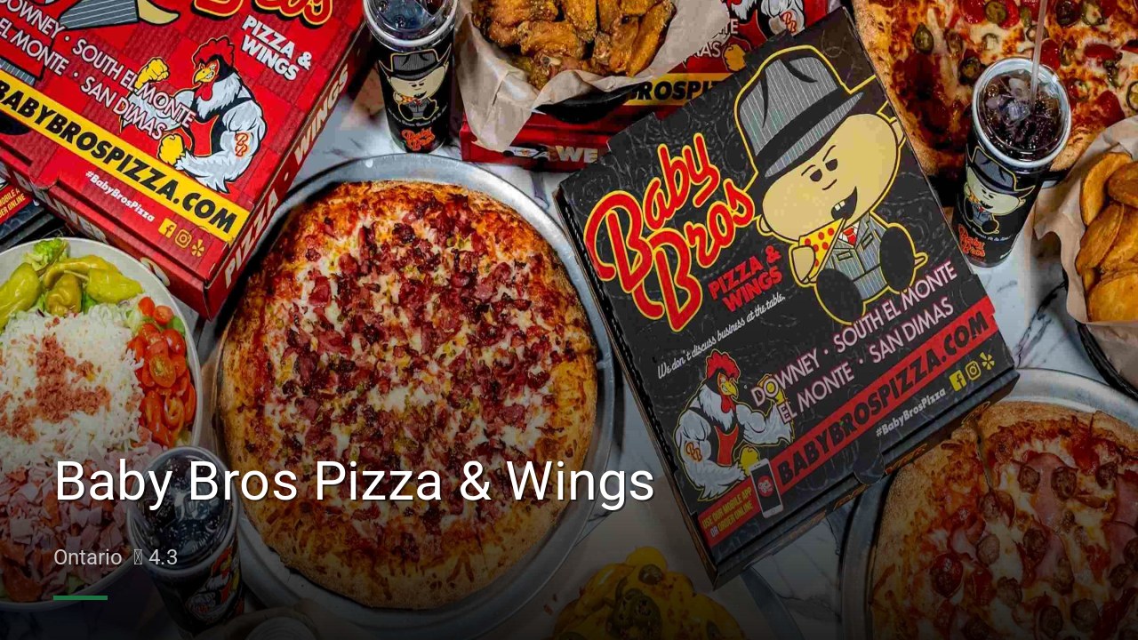 Baby Bros Pizza & Wings - Sports Bars in Ontario