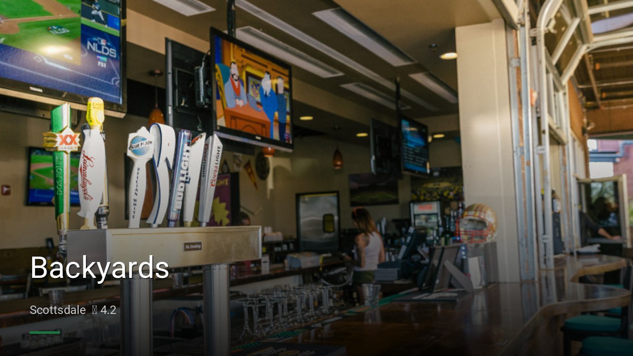 Backyards - Sports Bars in Scottsdale
