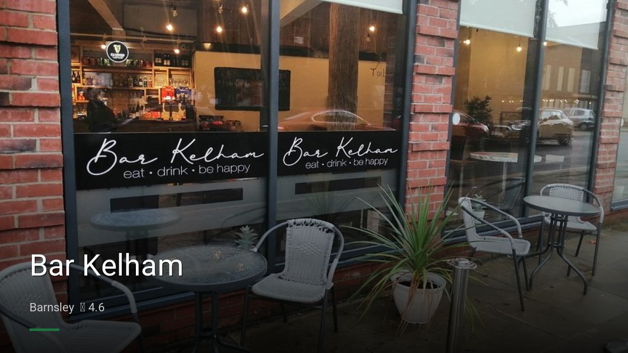 Bar Kelham - Sports Bars in Barnsley