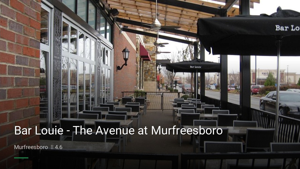 Bar Louie - The Avenue at Murfreesboro - Sports Bars in Murfreesboro