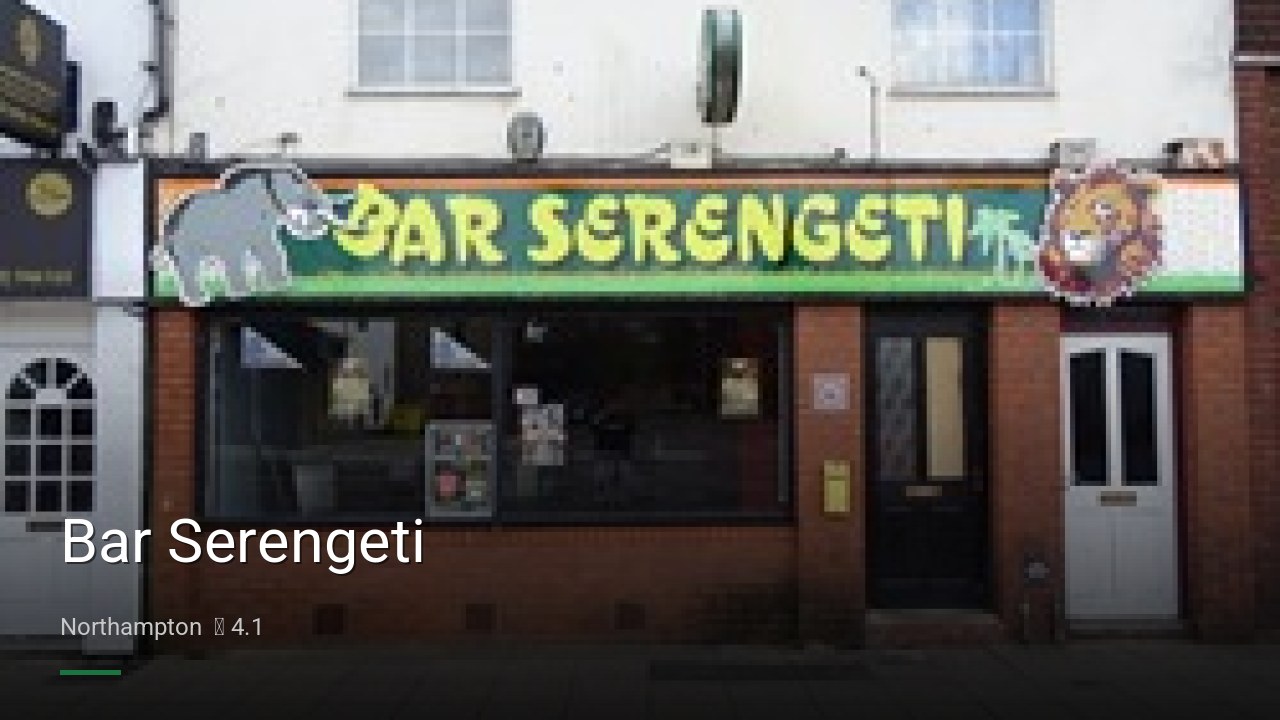 Bar Serengeti - Sports Bars in Northampton