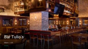 Bar Tulio’s — Sports bars in Miami