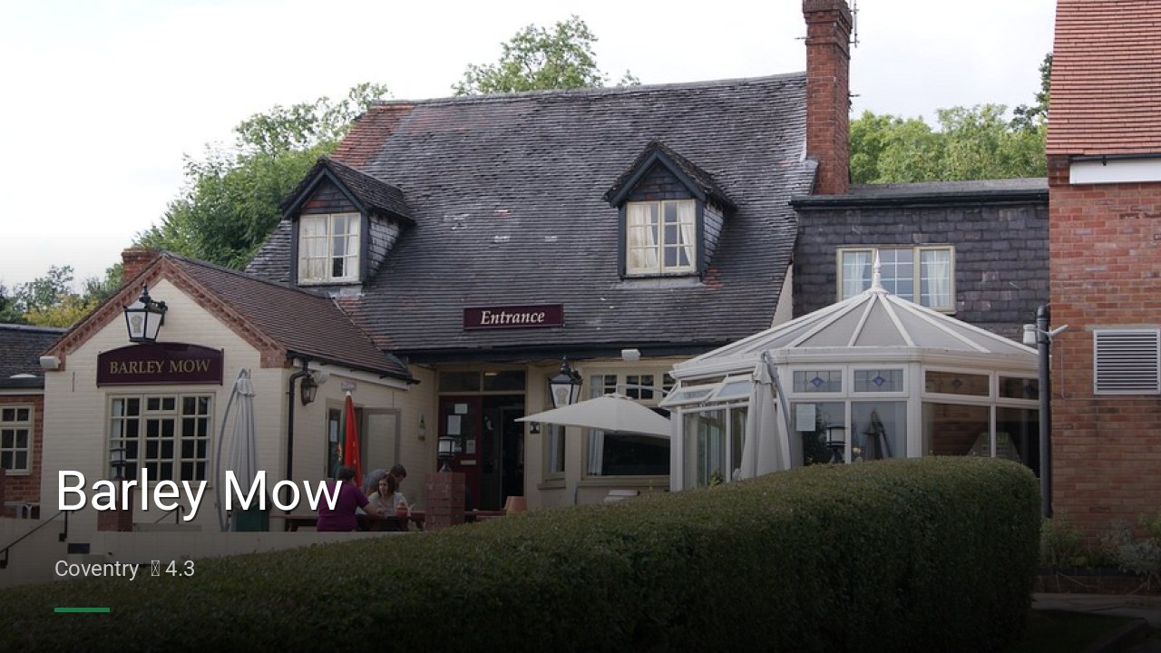 Barley Mow - Sports Bars in Coventry