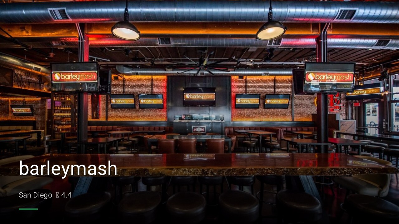barleymash - Sports Bars in San Diego