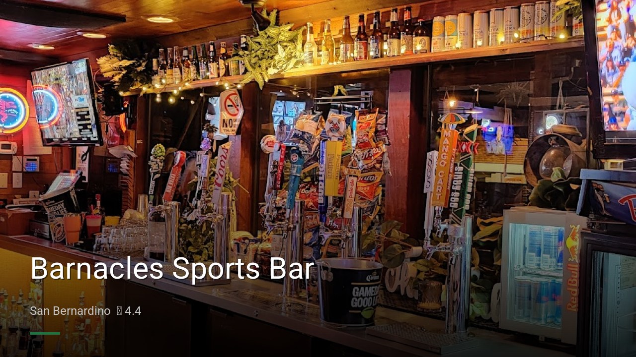 Barnacles Sports Bar - Sports Bars in San Bernardino