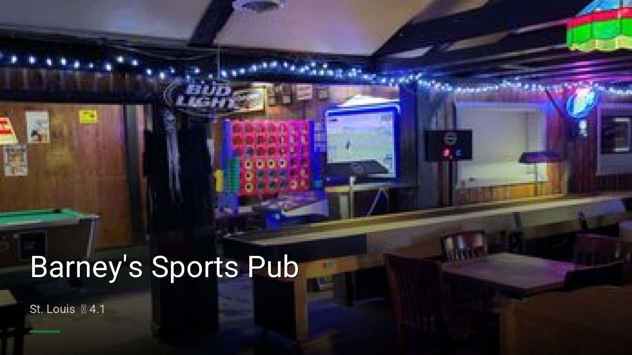 Barney's Sports Pub - Sports Bars in St. Louis