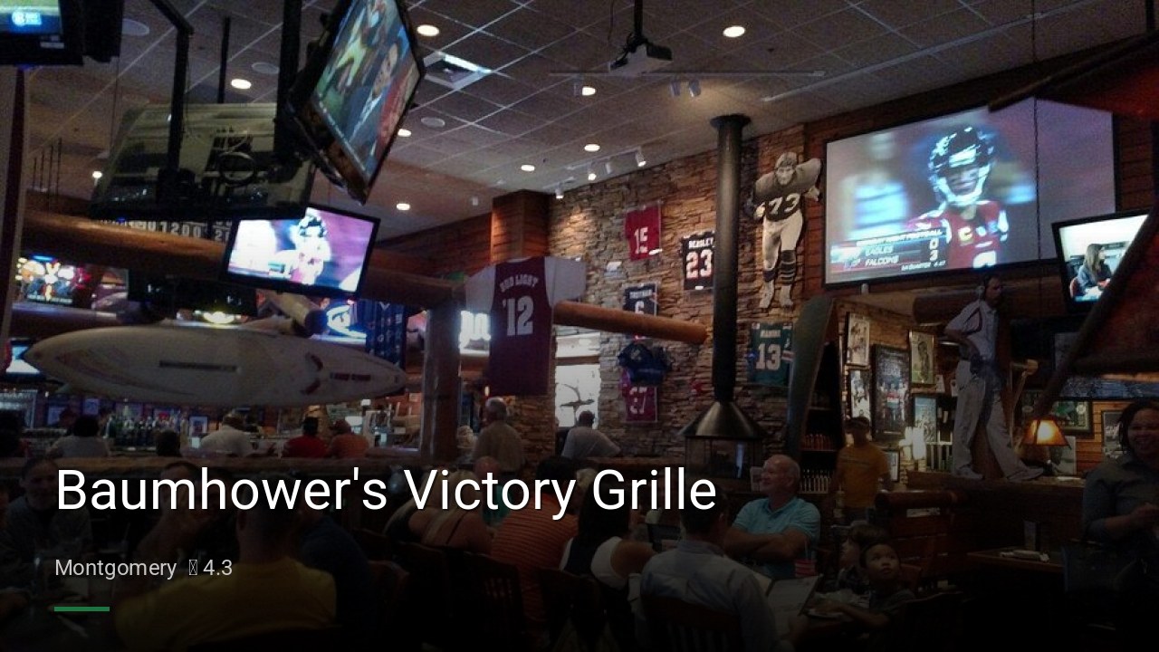 Baumhower's Victory Grille - Sports Bars in Montgomery