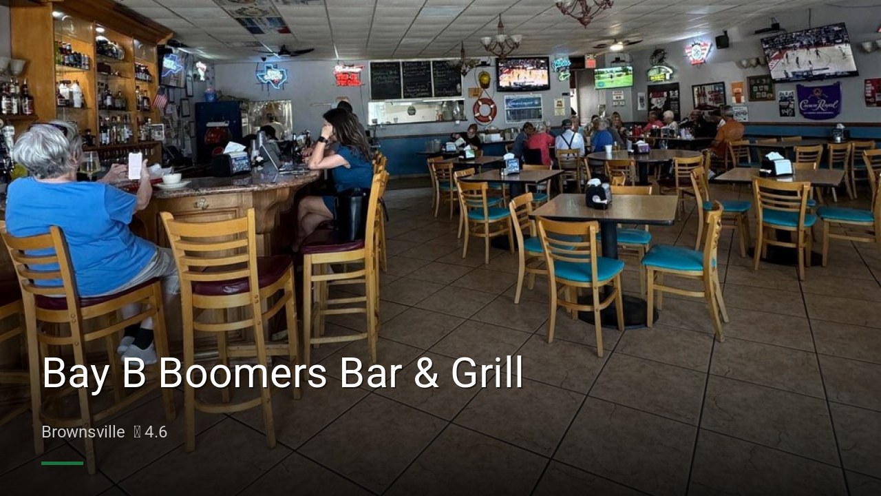 Bay B Boomers Bar & Grill - Sports Bars in Brownsville