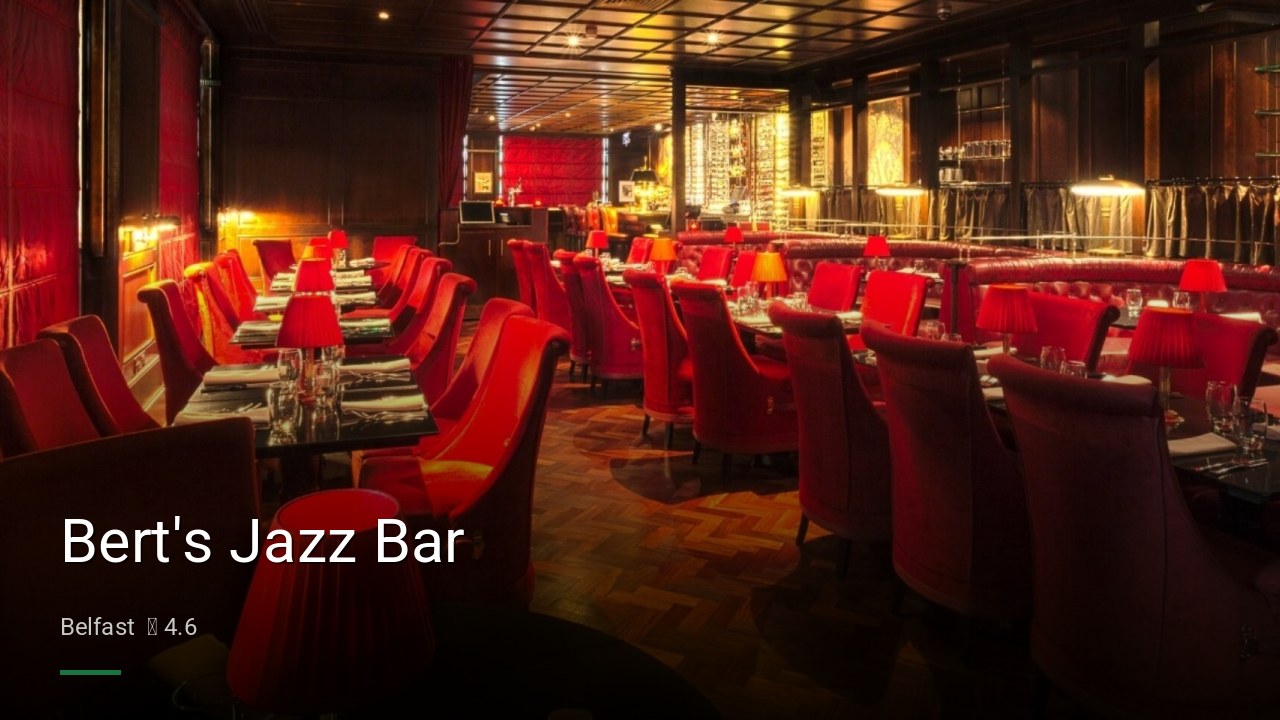 Bert's Jazz Bar - Sports Bars in Belfast