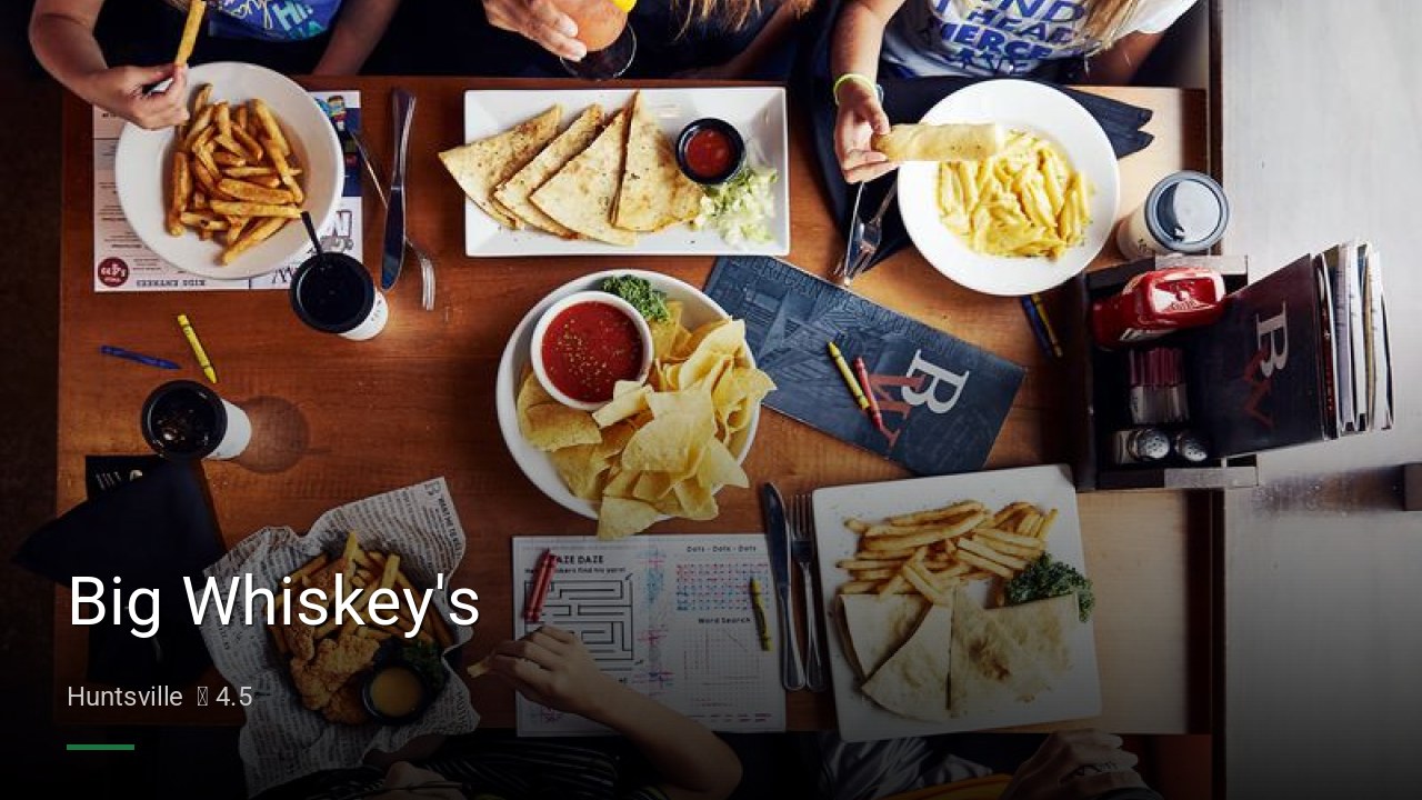 Big Whiskey's - Sports Bars in Huntsville