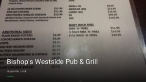 Bishop’s Westside Pub & Grill — Sports bars in Huntsville