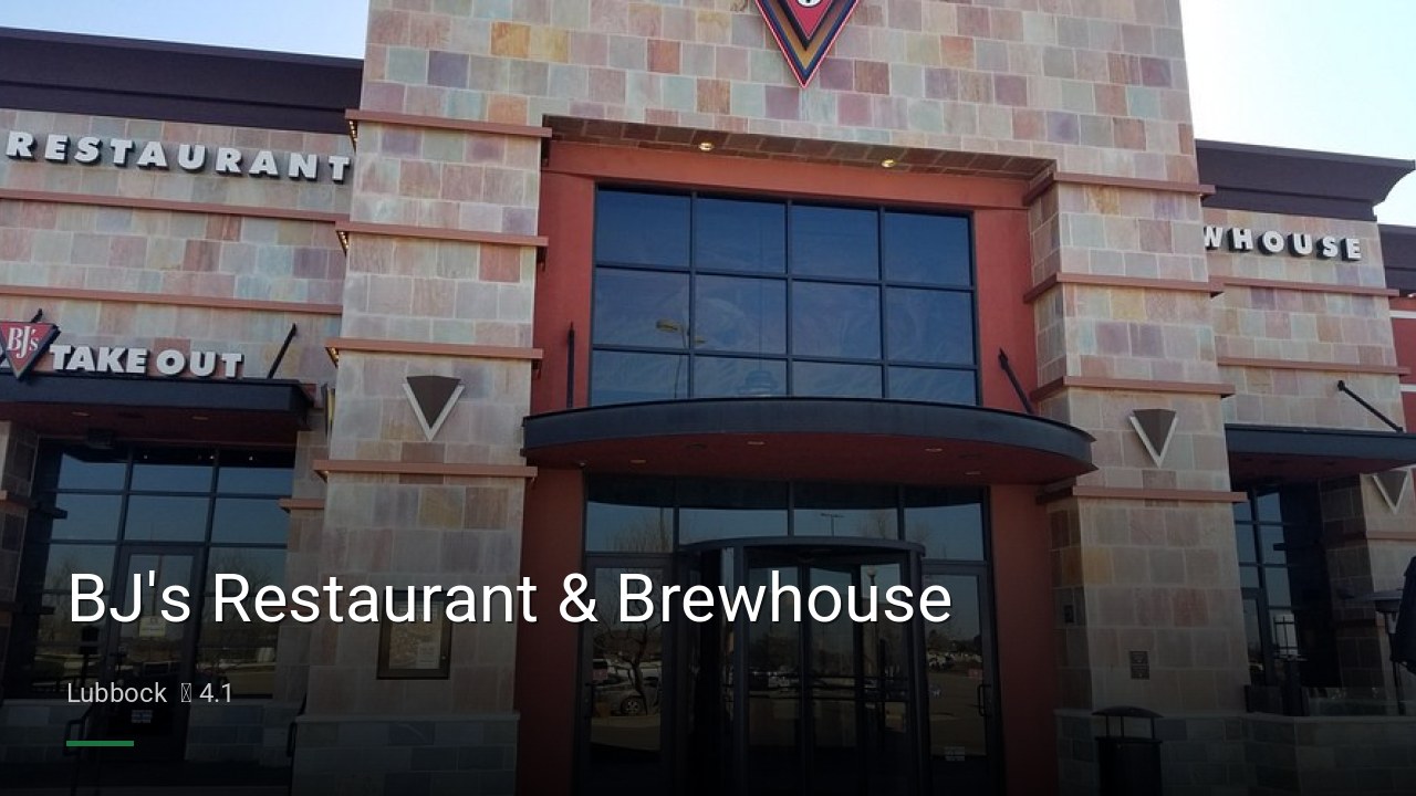 BJ's Restaurant & Brewhouse - Sports Bars in Lubbock
