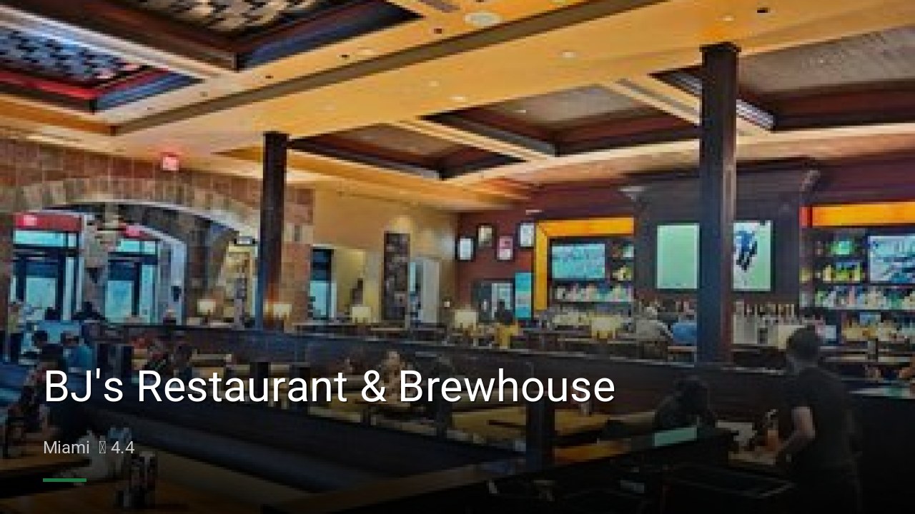 BJ's Restaurant & Brewhouse - Sports Bars in Miami