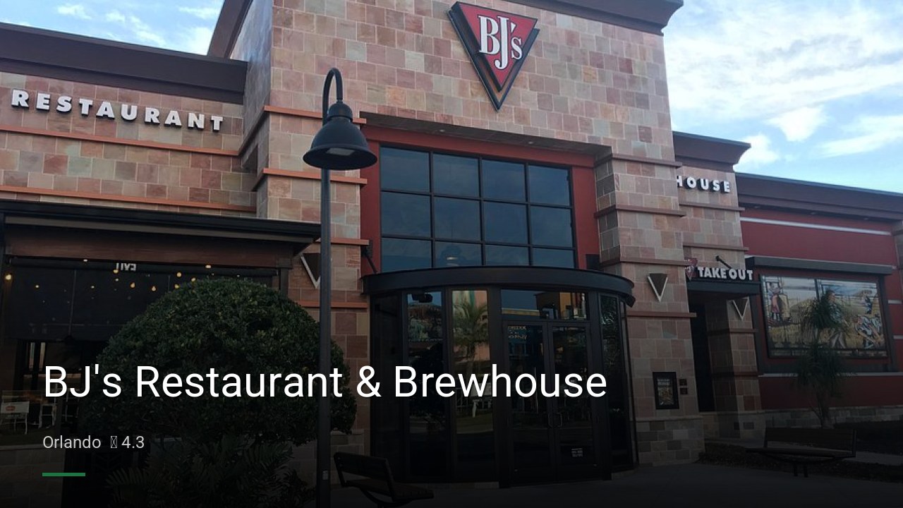 BJ's Restaurant & Brewhouse - Sports Bars in Orlando