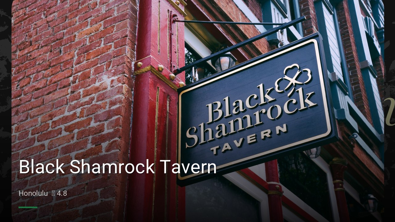 Black Shamrock Tavern - Sports Bars in Honolulu