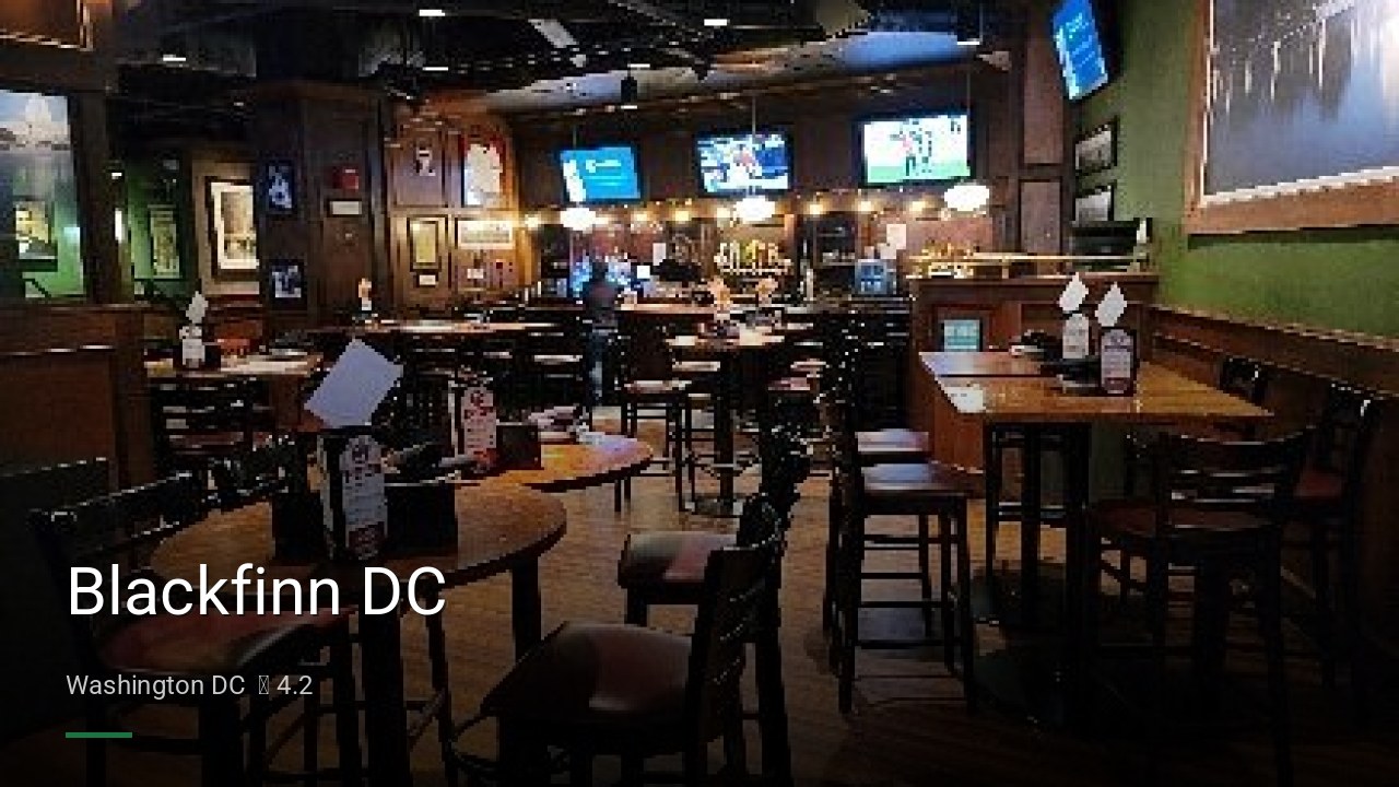 Blackfinn DC - Sports Bars in Washington DC