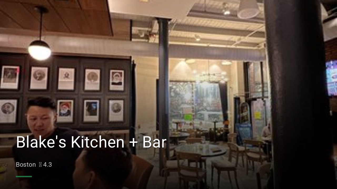 Blake's Kitchen + Bar - Sports Bars in Boston