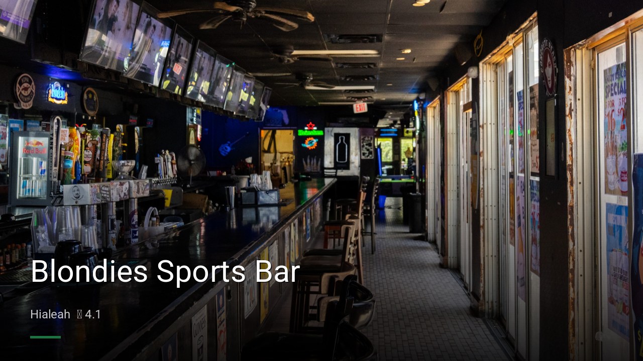 Blondies Sports Bar - Sports Bars in Hialeah