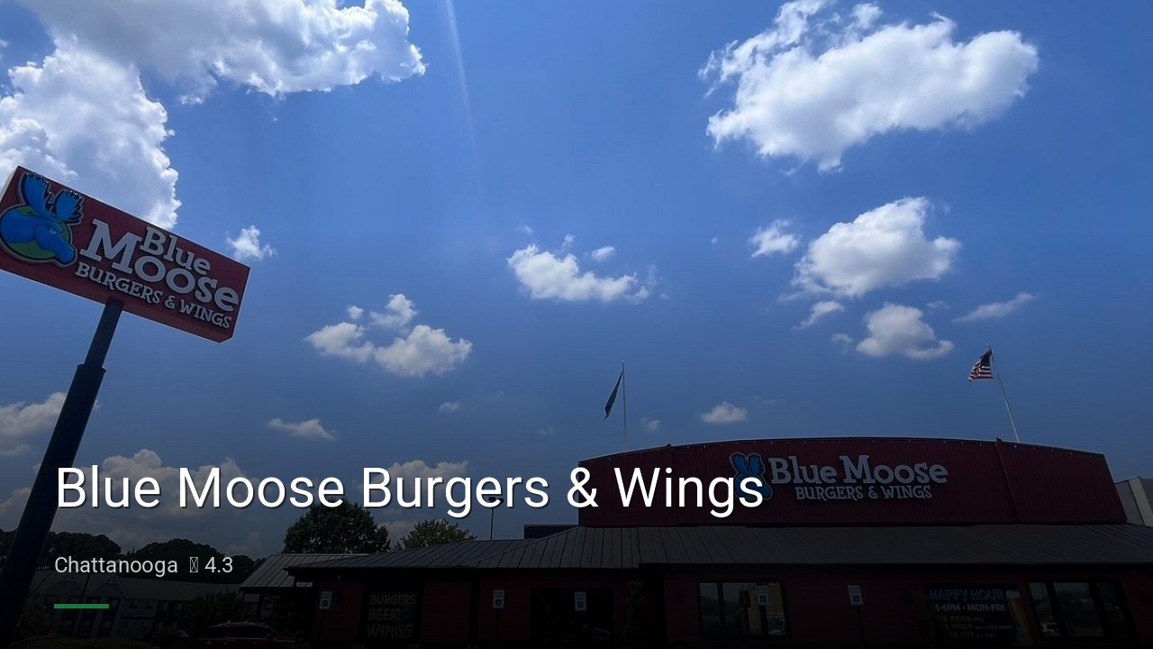 Blue Moose Burgers & Wings - Sports Bars in Chattanooga