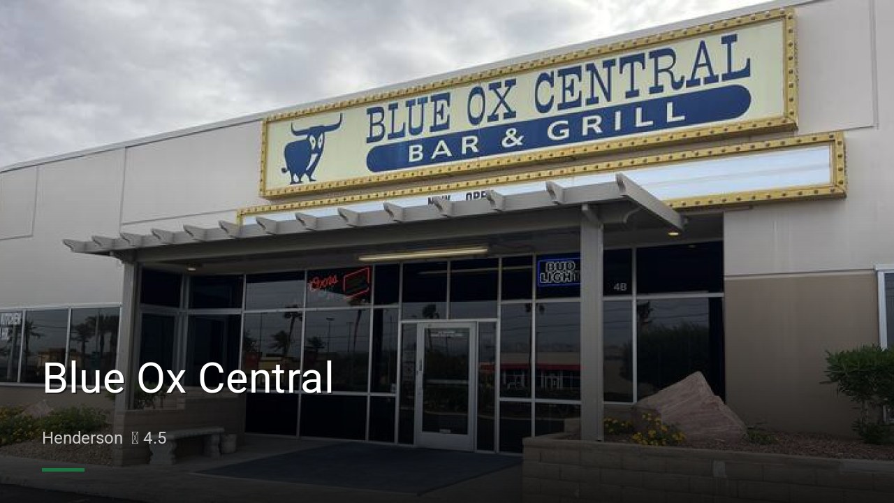 Blue Ox Central - Sports Bars in Henderson