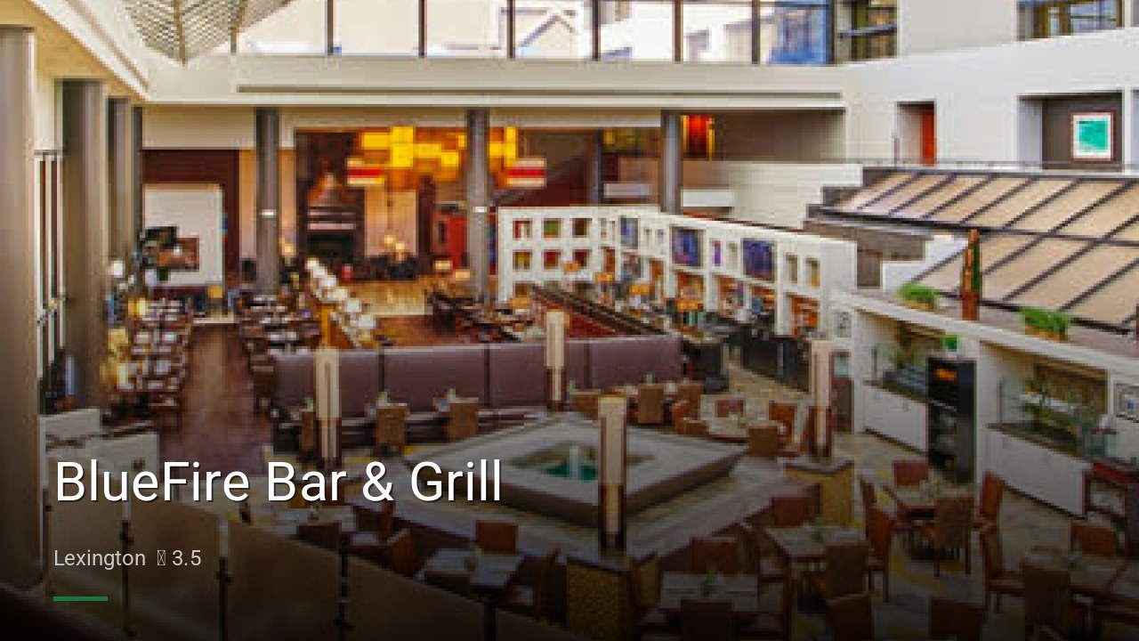 BlueFire Bar & Grill - Sports Bars in Lexington