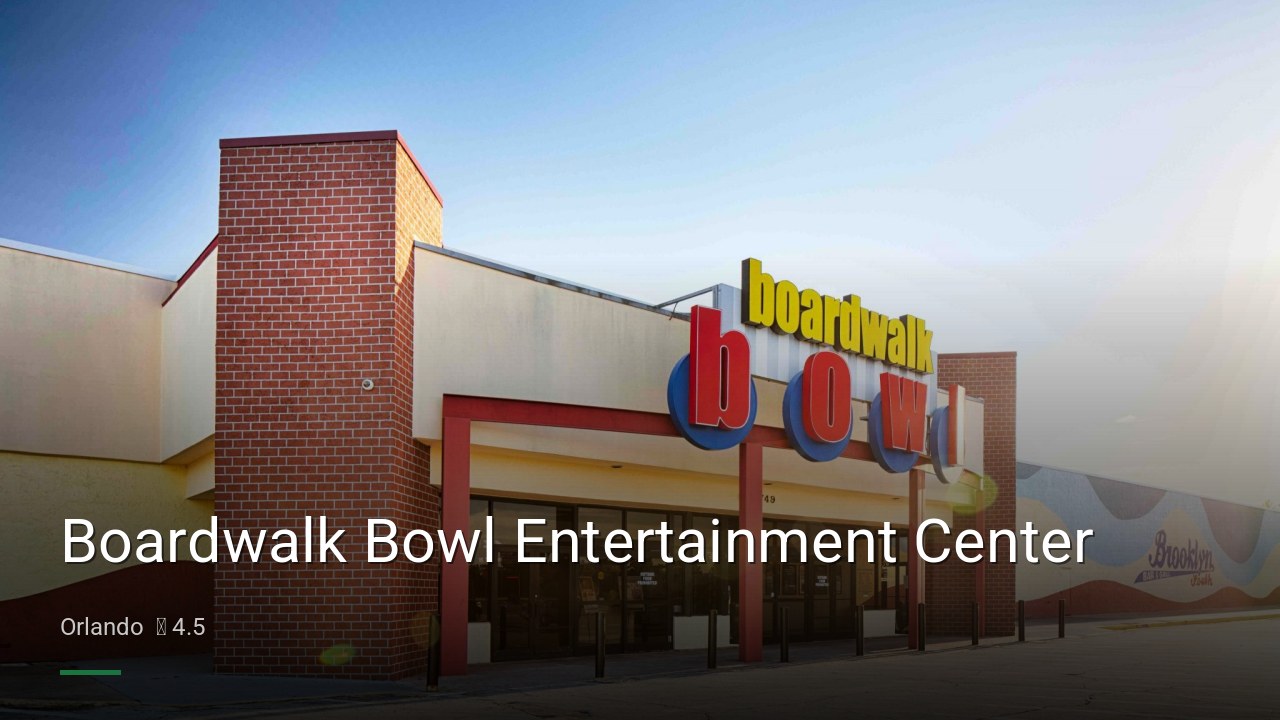 Boardwalk Bowl Entertainment Center - Sports Bars in Orlando