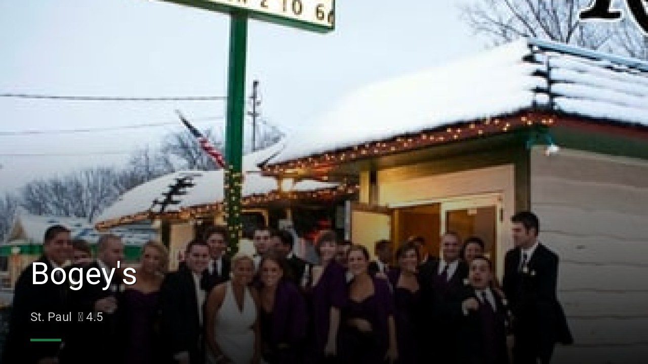 Bogey's - Sports Bars in St. Paul