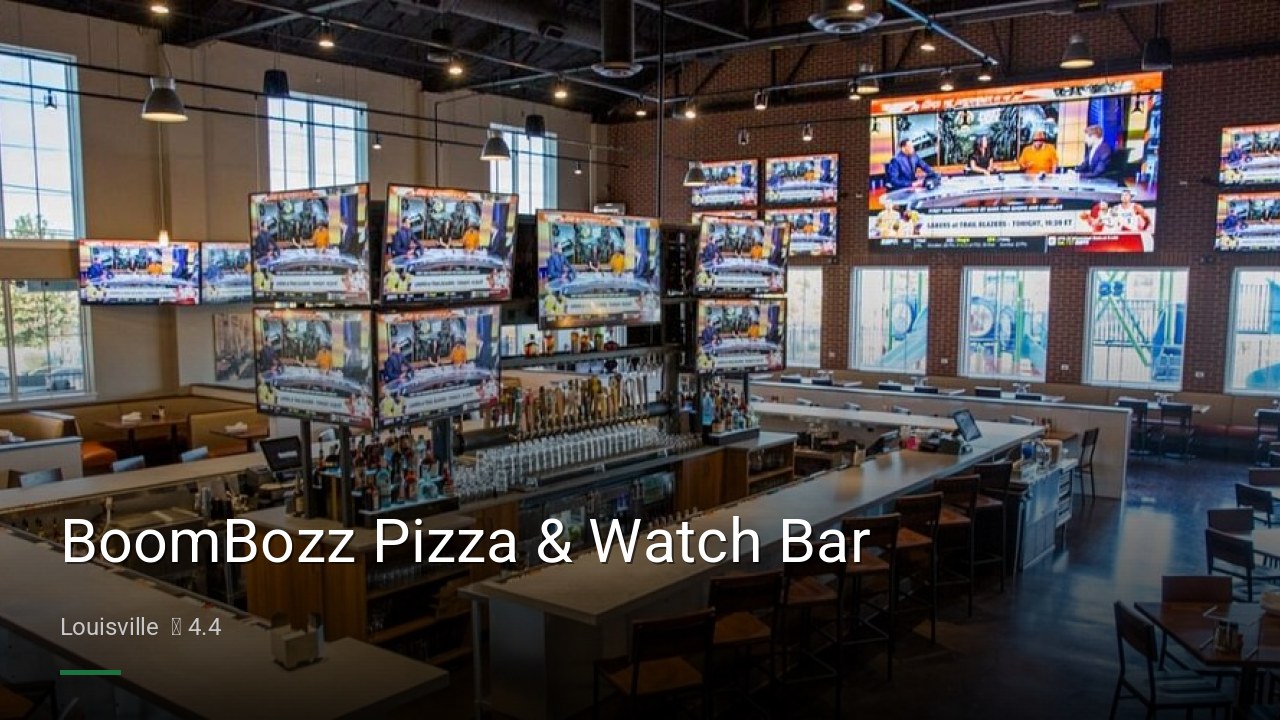 BoomBozz Pizza & Watch Bar - Sports Bars in Louisville
