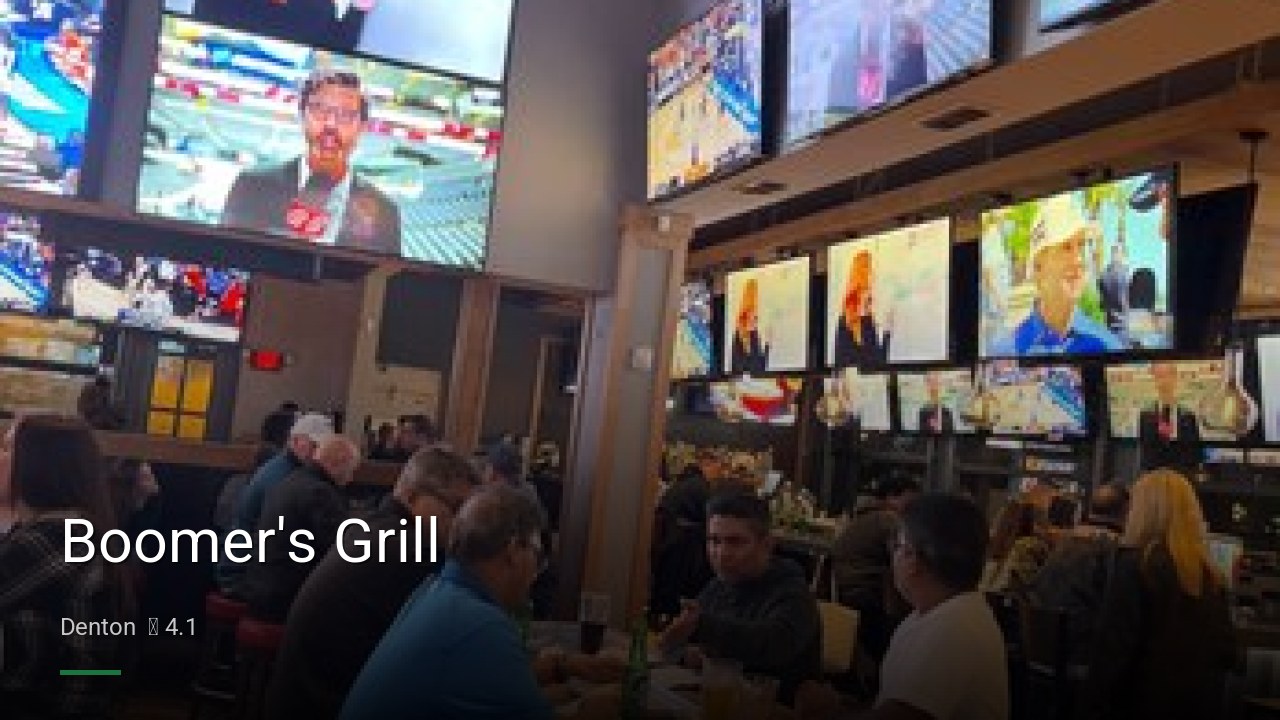 Boomer's Grill - Sports Bars in Denton