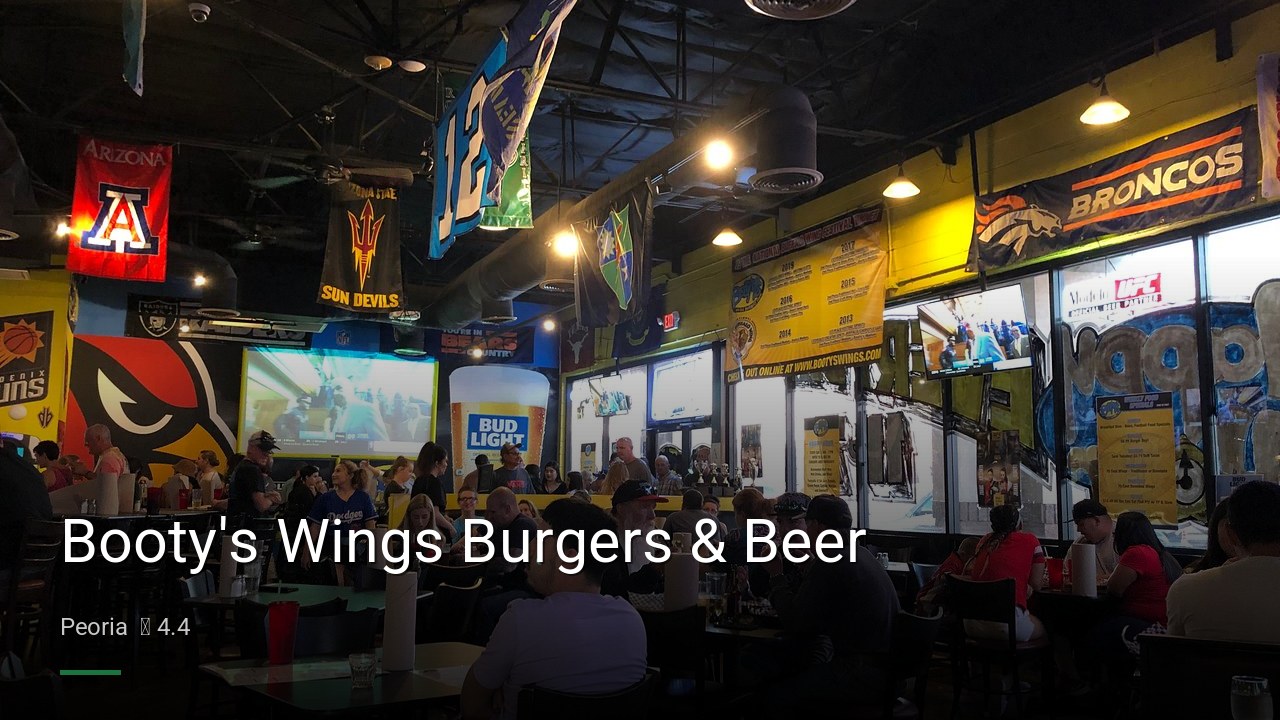 Booty's Wings Burgers & Beer - Sports Bars in Peoria