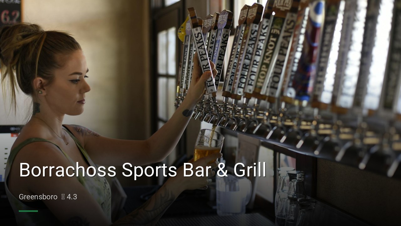 Borrachoss Sports Bar & Grill — Sports bars in Greensboro