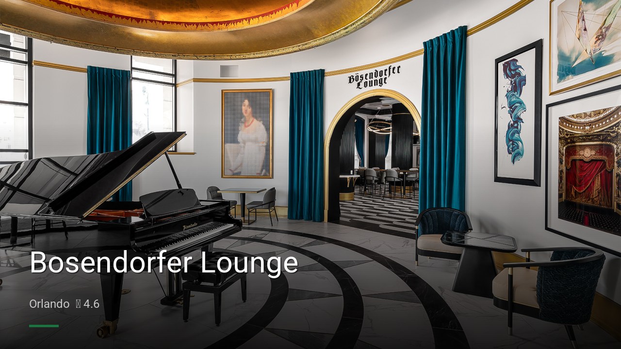 Bosendorfer Lounge - Sports Bars in Orlando