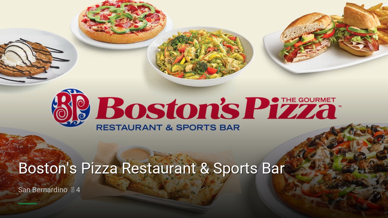 Boston's Pizza Restaurant & Sports Bar - Sports Bars in San Bernardino