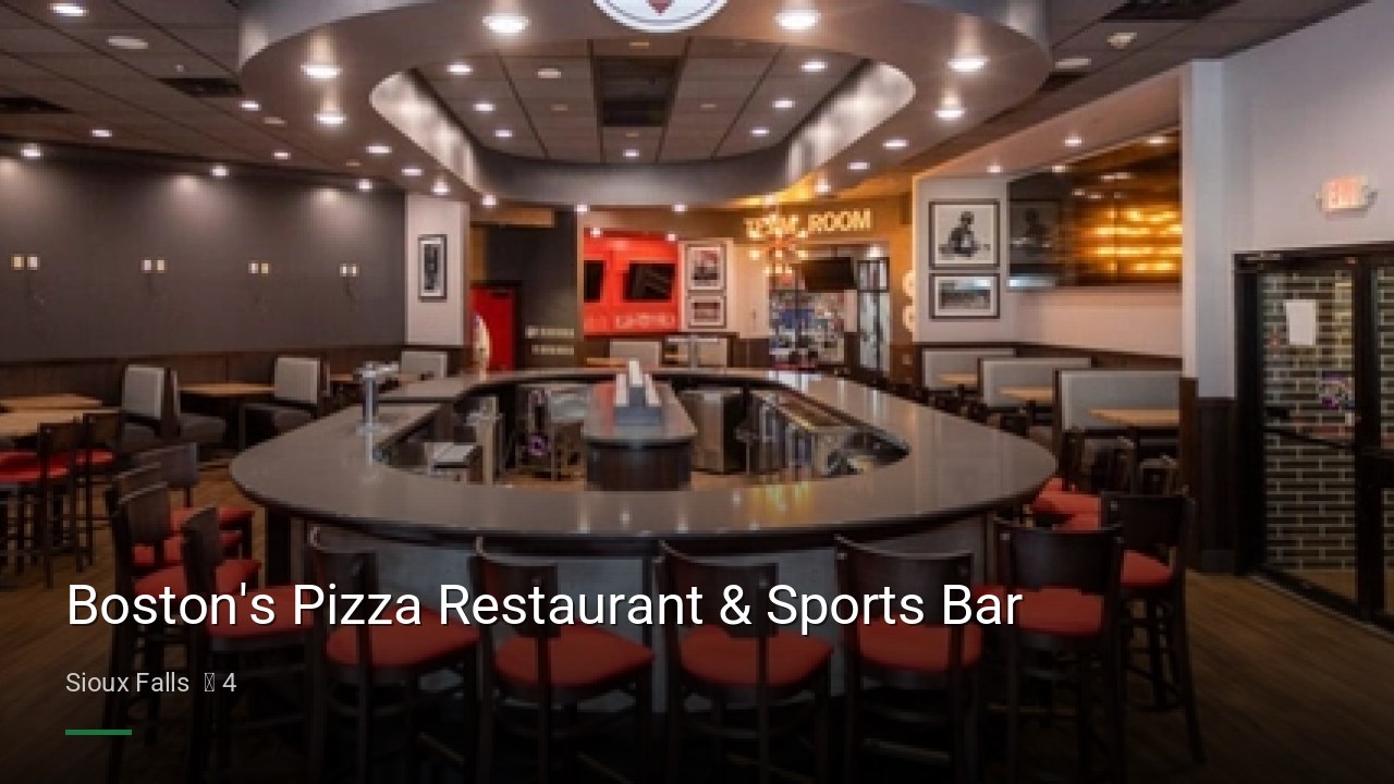 Boston's Pizza Restaurant & Sports Bar - Sports Bars in Sioux Falls